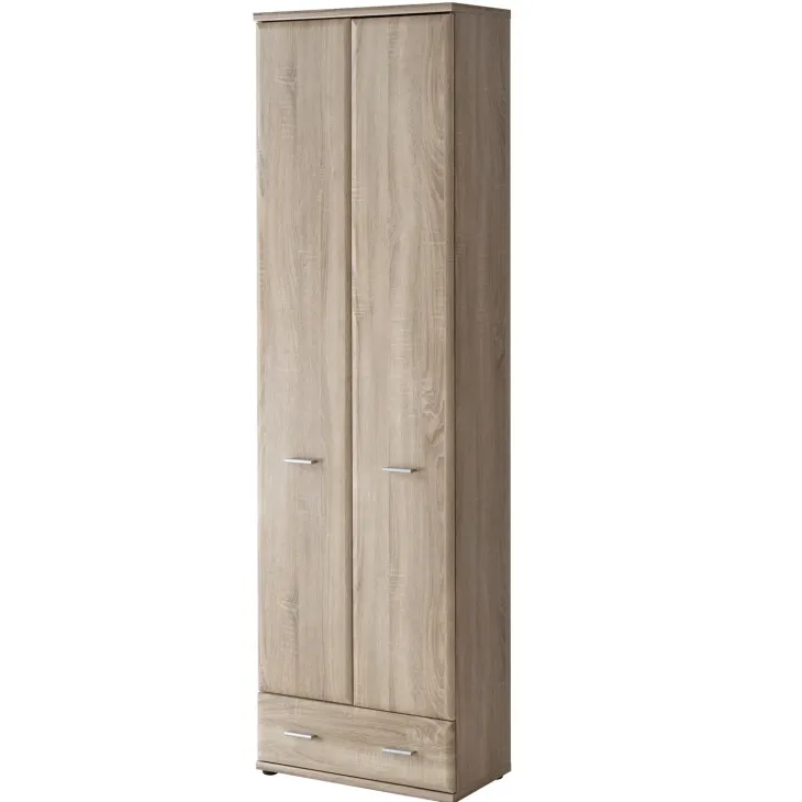 Mobile ingresso 180x203h cm con specchio e appendiabiti rovere sonoma California 3 Gihome®