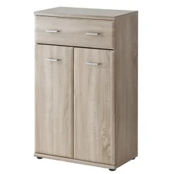 Mobile ingresso 120x203h cm con specchio e appendiabiti rovere sonoma California 2 Gihome®