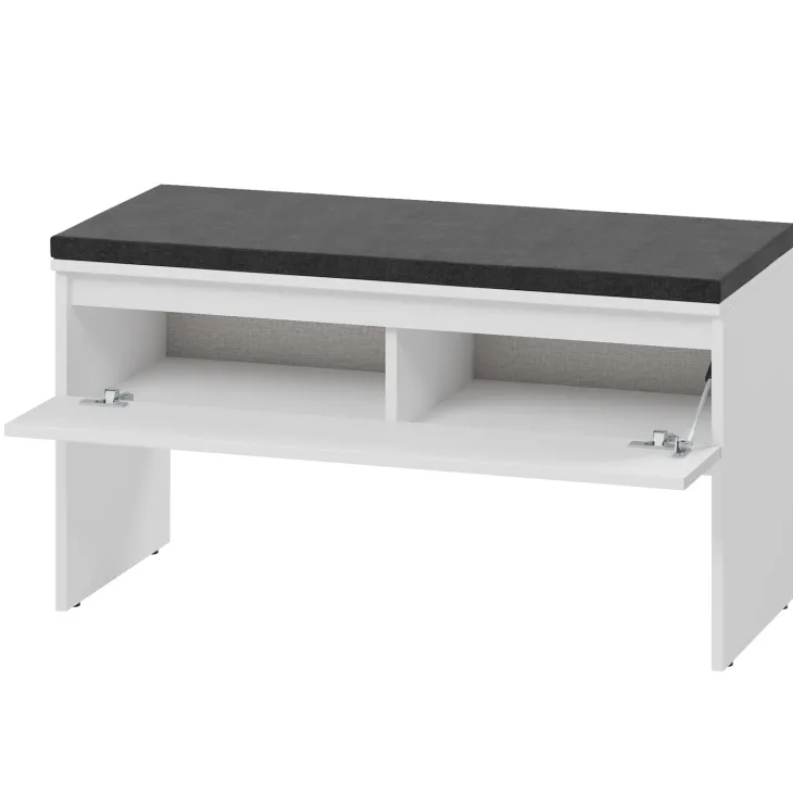 Mobile ingresso 300x200h cm con specchio appendiabiti armadio bianco Accent