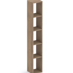 Mobile ingresso 222x220h cm pannello cannettato beige cashmere rovere scuro Sunset Decor 1014