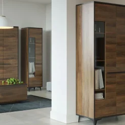 Mobile porta TV 179x68h cm 2 ante 2 cassetti noce Line