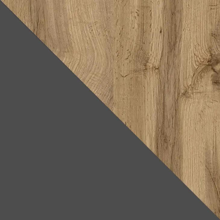 Mobile porta TV 160x46h cm design moderno rovere antracite Modesta