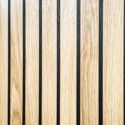 Modulo basso ingresso 2 ante 60x46h cm stampa a righe rovere rustico antracite California Gihome®