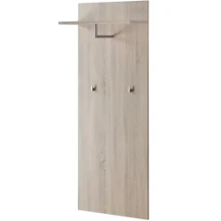 Pannello parete con mensola e appendiabiti 60x157h cm rovere sonoma California Gihome®