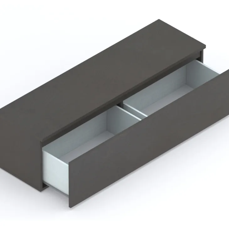 Parete attrezzata 276x200h cm ossido rovere chiaro Sunset 1027