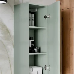 Pensile bagno sospeso 30x100h cm 1 anta verde salvia rovere Speranza