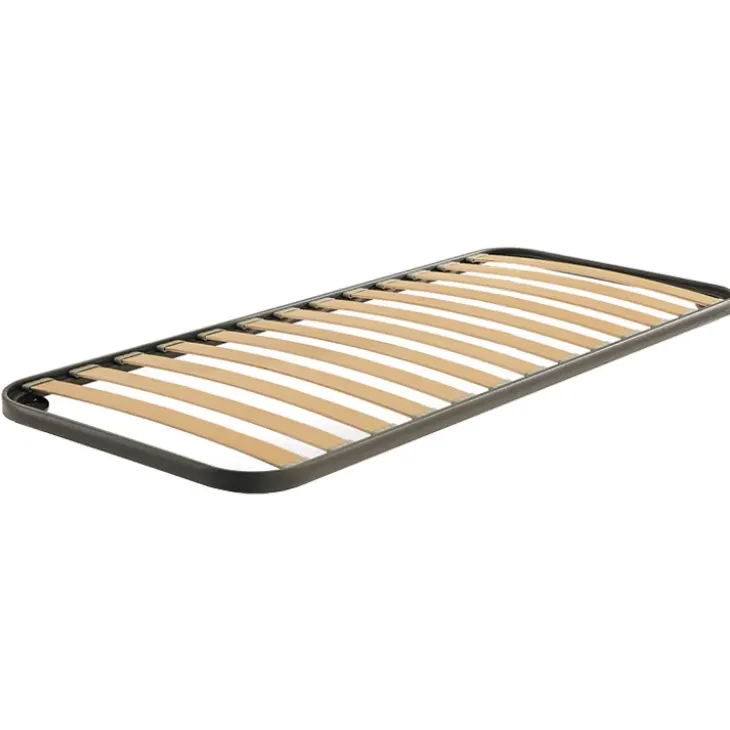 Rete singola ortopedica 80x200cm con telaio in acciaio e doghe in legno di faggio Venice
