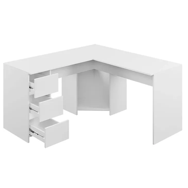 Scrivania angolare 142x142cm bianco Chantal