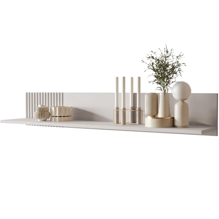 Set mobili soggiorno completo con frontali cannettati beige Ziggy 3