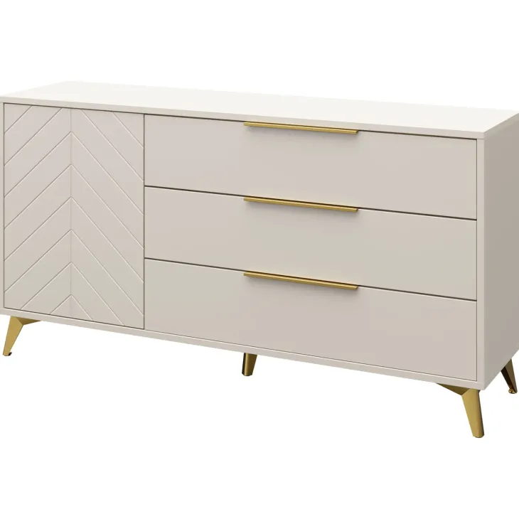 Set mobili soggiorno completo beige frontali serigrafati Miriam 1