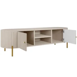 Set mobili soggiorno completo cannettato beige cashmere Zurik 2