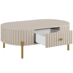 Set mobili soggiorno completo cannettato beige cashmere Zurik 2