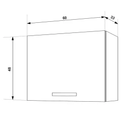 Set 3 pensili cucina 180x72hcm reversibili con pensile cappa bianco frassinato Talise