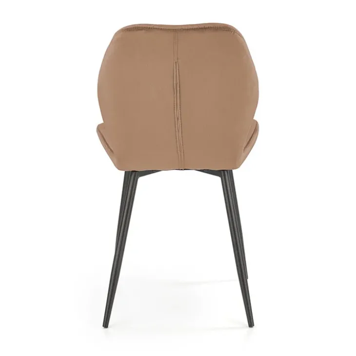 Set 4 sedie sala da pranzo in tessuto moderne beige Cotton