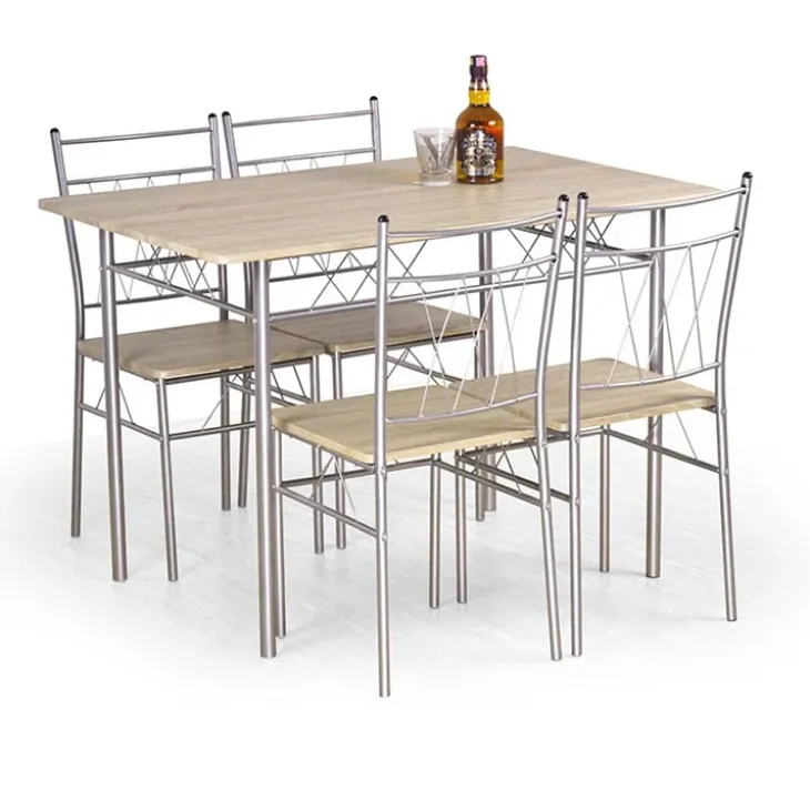 Set tavolo 110x75cm + 4 sedie rovere sonoma Kronos