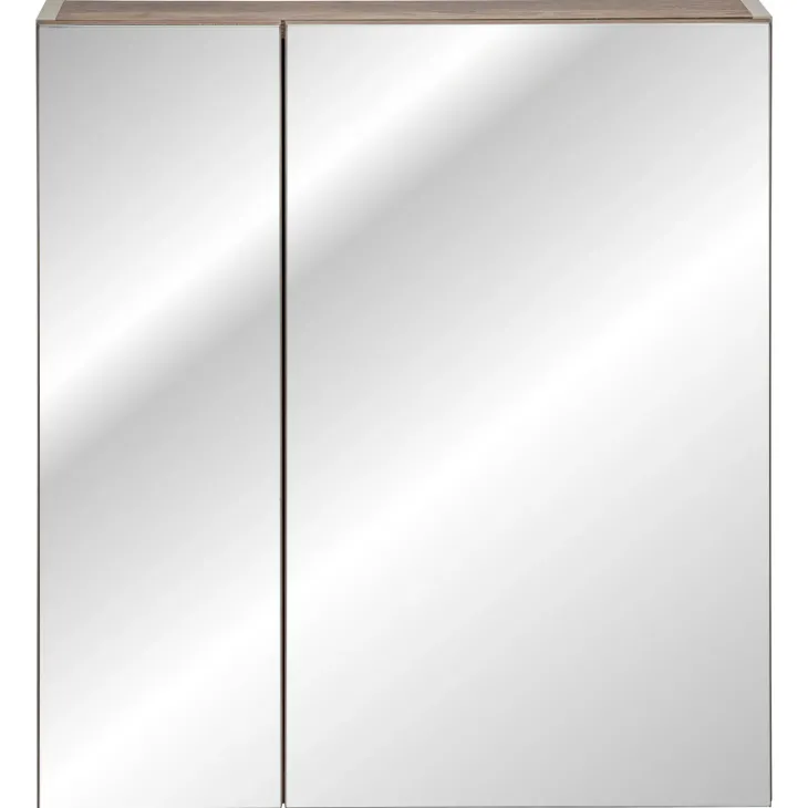 Specchio mobile contenitore 60x65cm grigio Serif