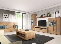 Tavolino 110x60cm da salotto rettangolare design rovere Maiorca