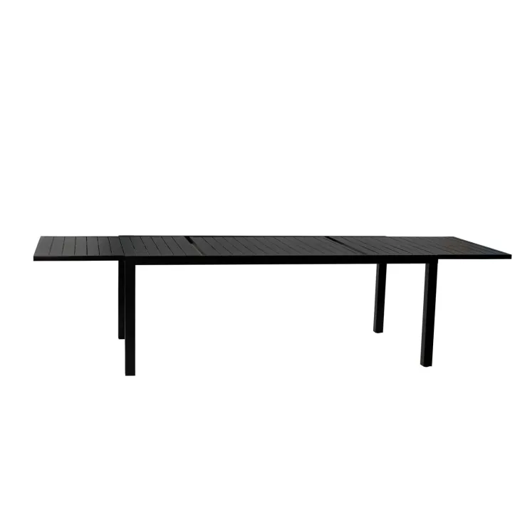 Tavolo da giardino allungabile 200/300x100cm in alluminio antracite Brezza