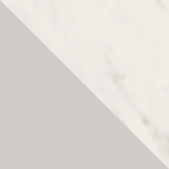 Tavolo da pranzo allungabile 160/236x90 cm industrial effetto marmo bianco metallo cashmere Hexa