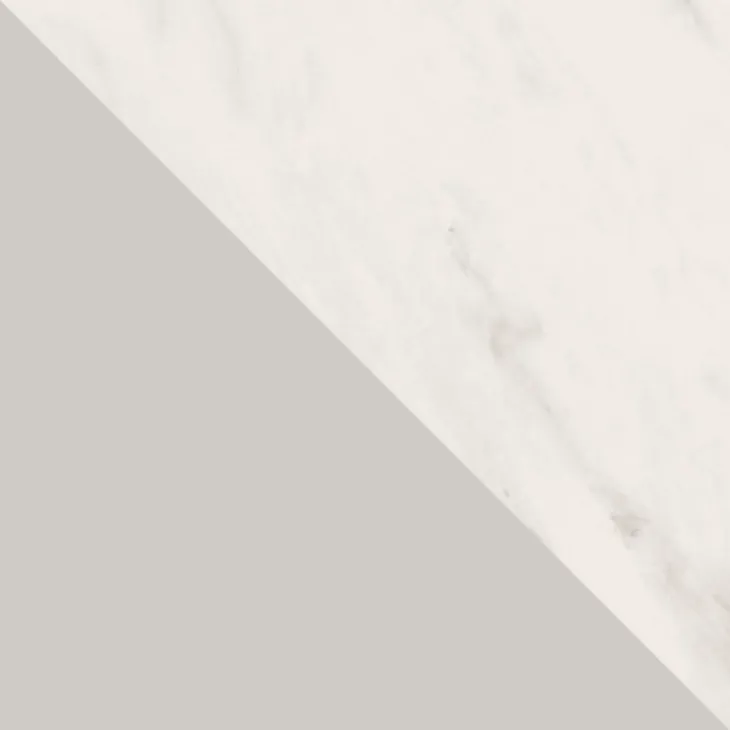 Tavolo da pranzo allungabile 180/256x110cm industrial effetto marmo bianco metallo cashmere Rail