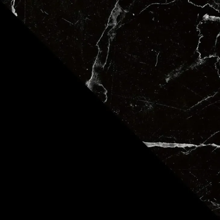 Tavolo da pranzo 185x90cm ovale effetto marmo nero Elden