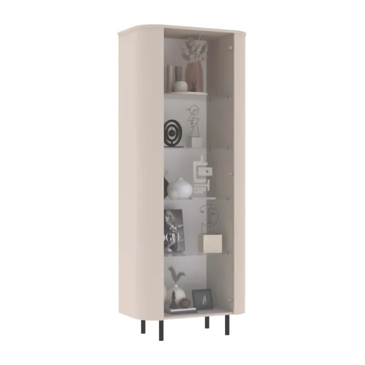 Vetrinetta 80x200h cm 1 anta beige cashmere Lucrezia